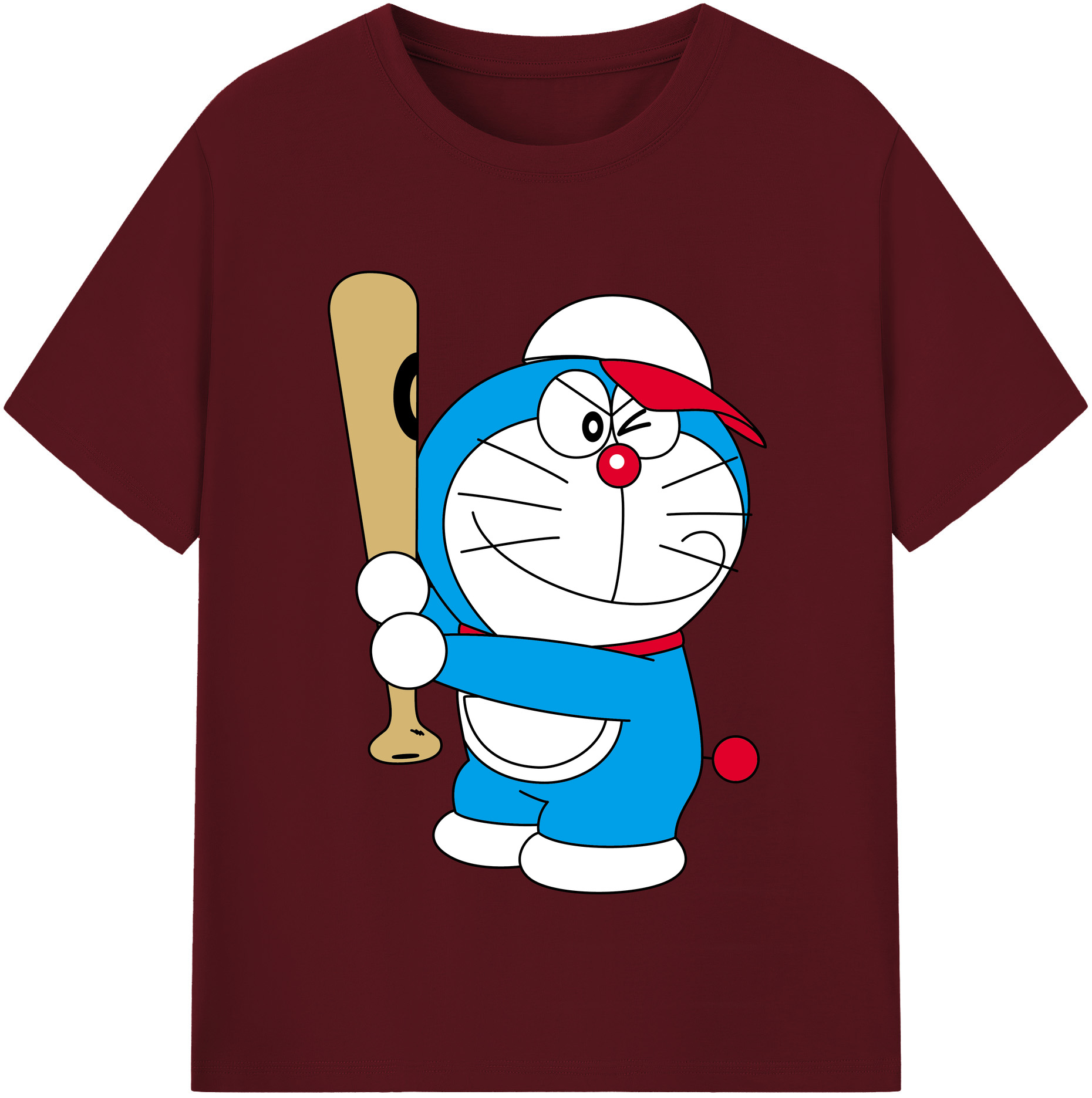 （画像用） ドラえもん Doraemon 綿100％半袖Tシャツ（フロントプリント）
